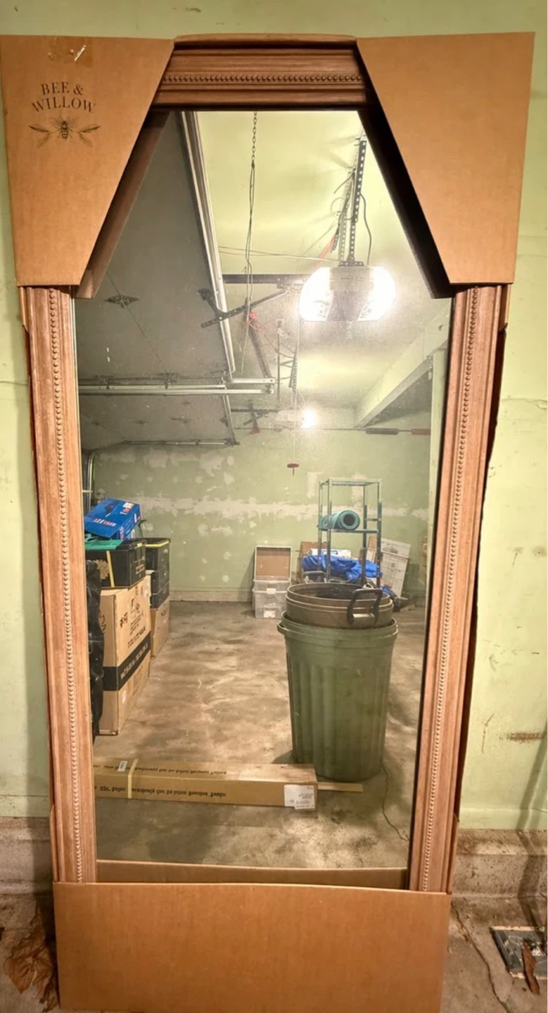 Natural Leaner Mirror 34" x 78"(new)