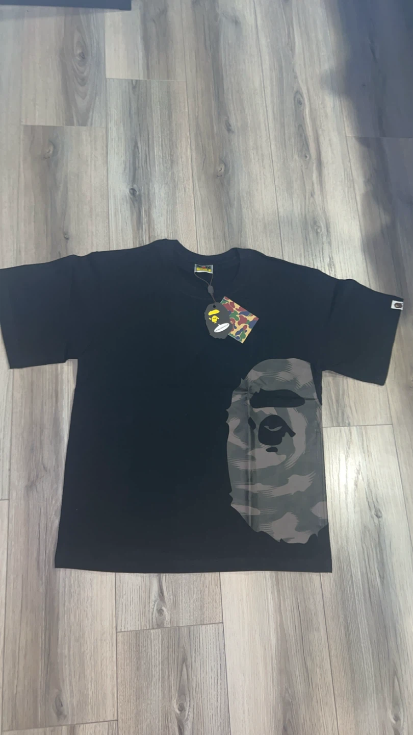 BAPE A Bathing Ape Black Camo Face T-Shirt