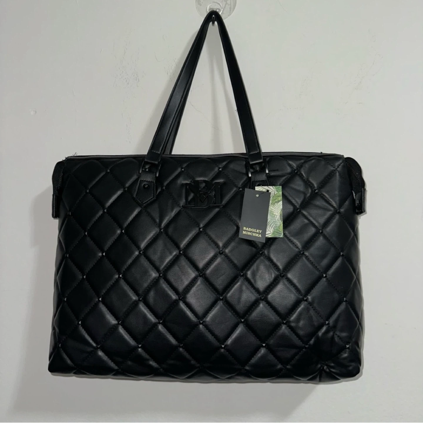 BADGLEY MISCHKA MSRP $199 Quilted Studded Tote Bag - photo 2