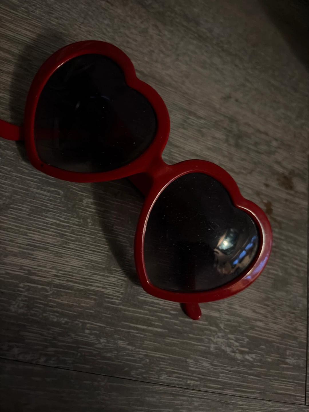 Red Heart Shaped Sunglasses