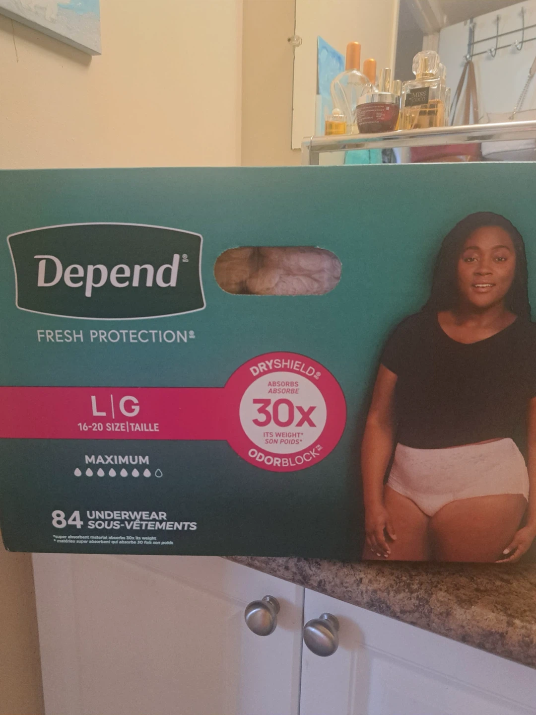 Depend Fresh Protection Underwear L (84 Count)