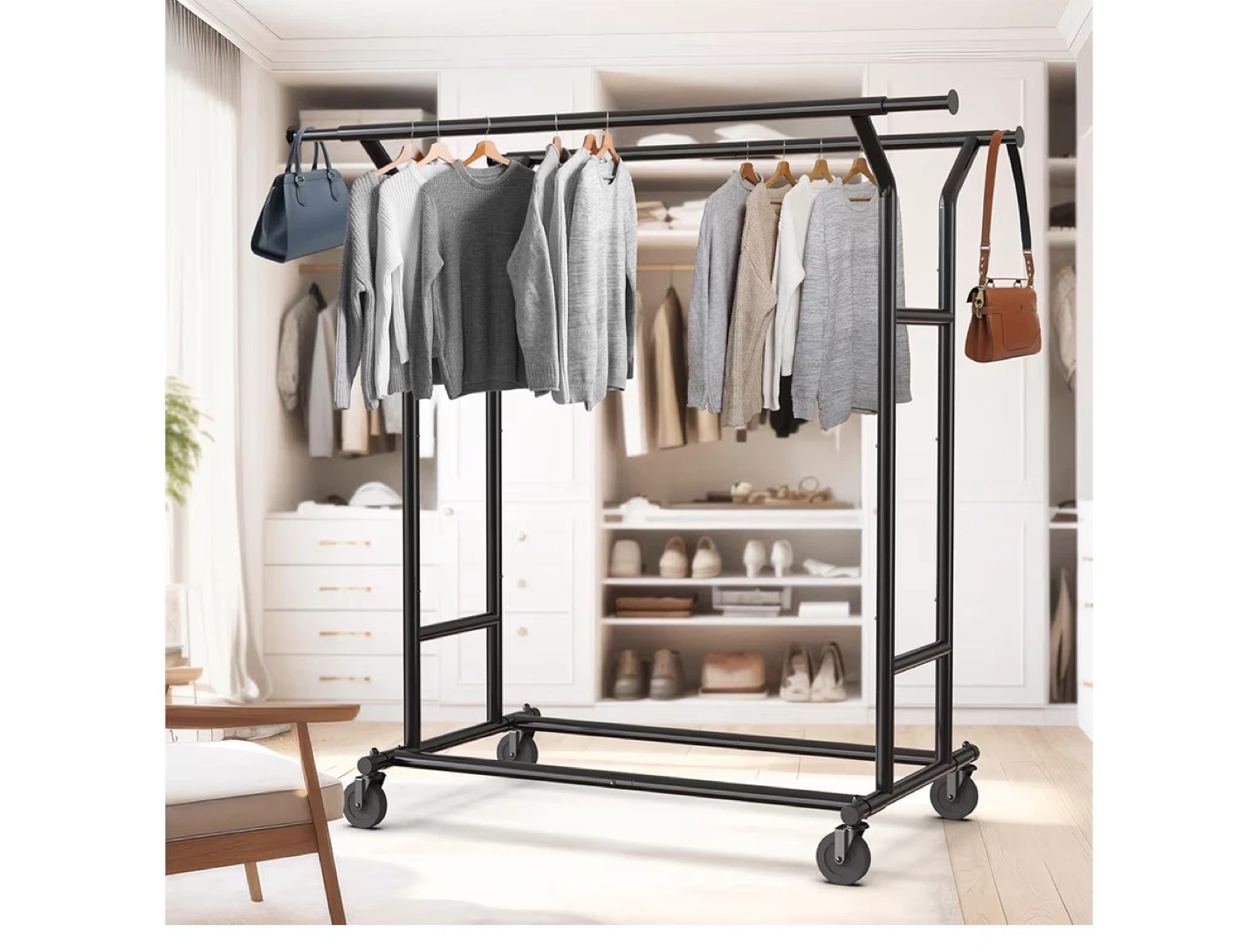Simple Houseware Double Rail Garment Rack - photo 5