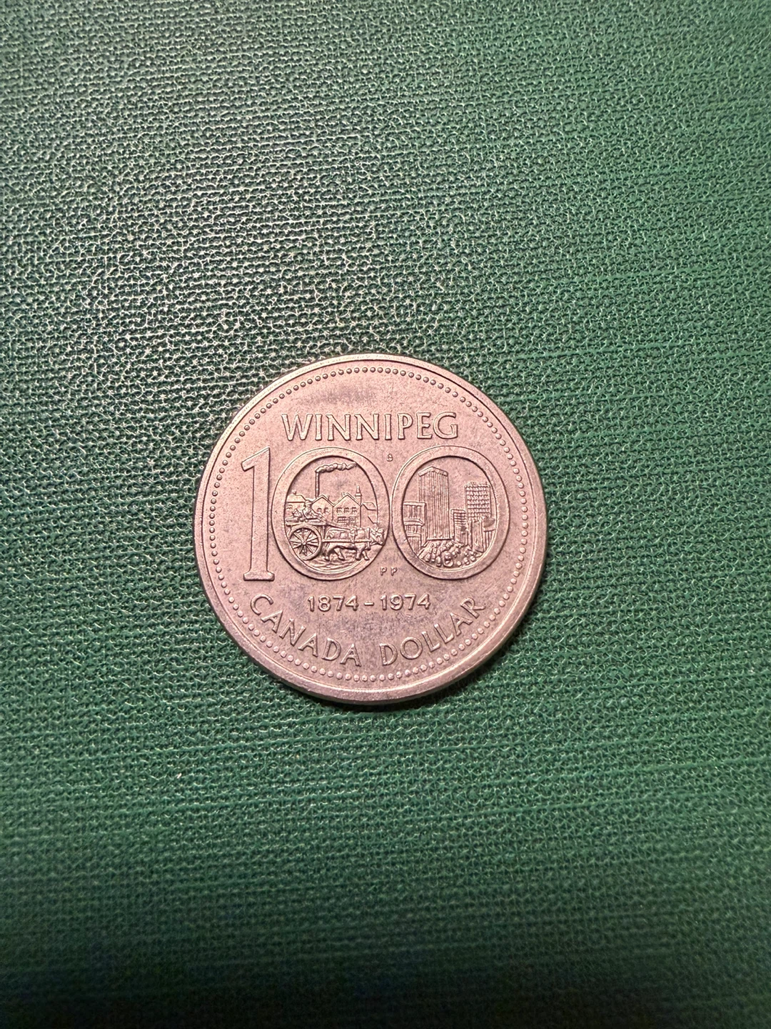 1974 Winnipeg Canada Dollar Coin