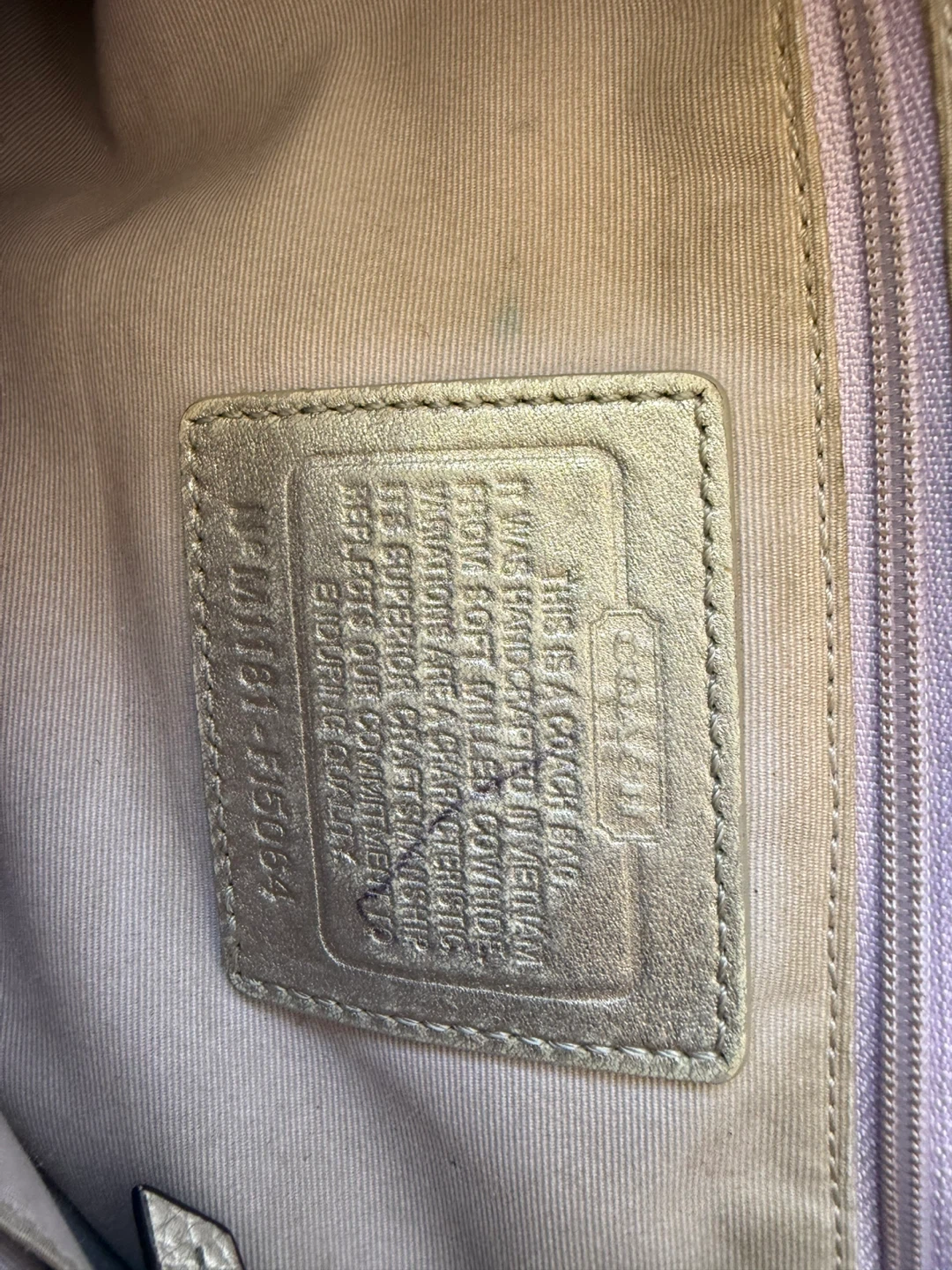 Coach Pebbled Leather Shoulder Bag in Olive Green - photo 5