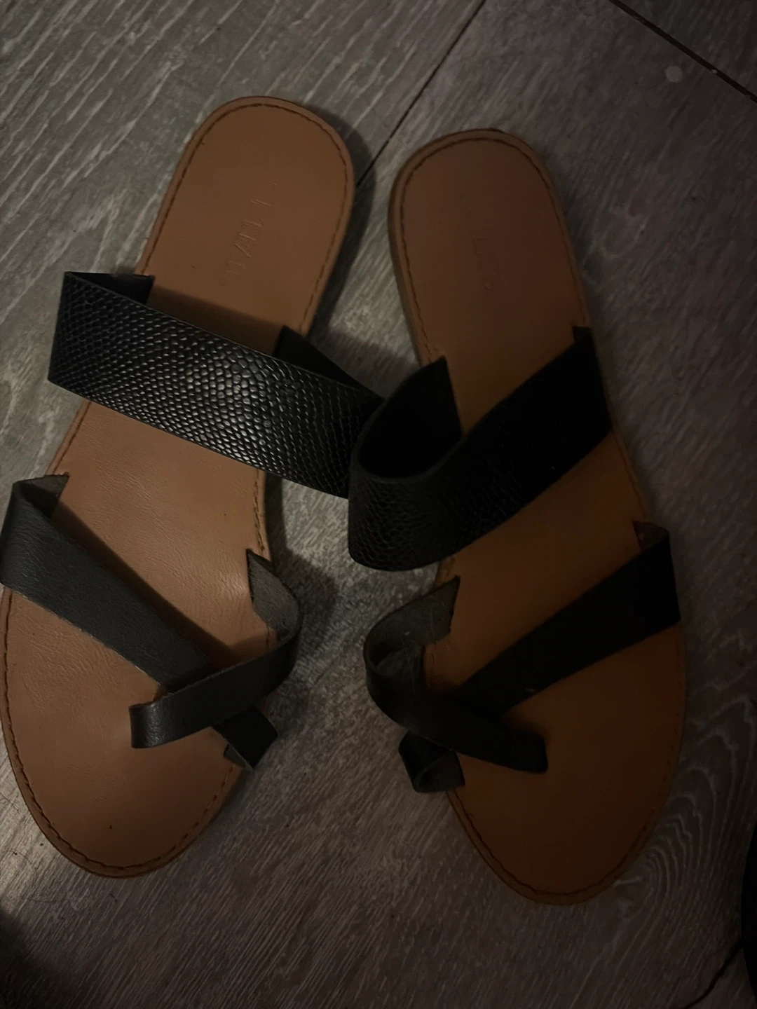 Women's Black Strappy Sandals