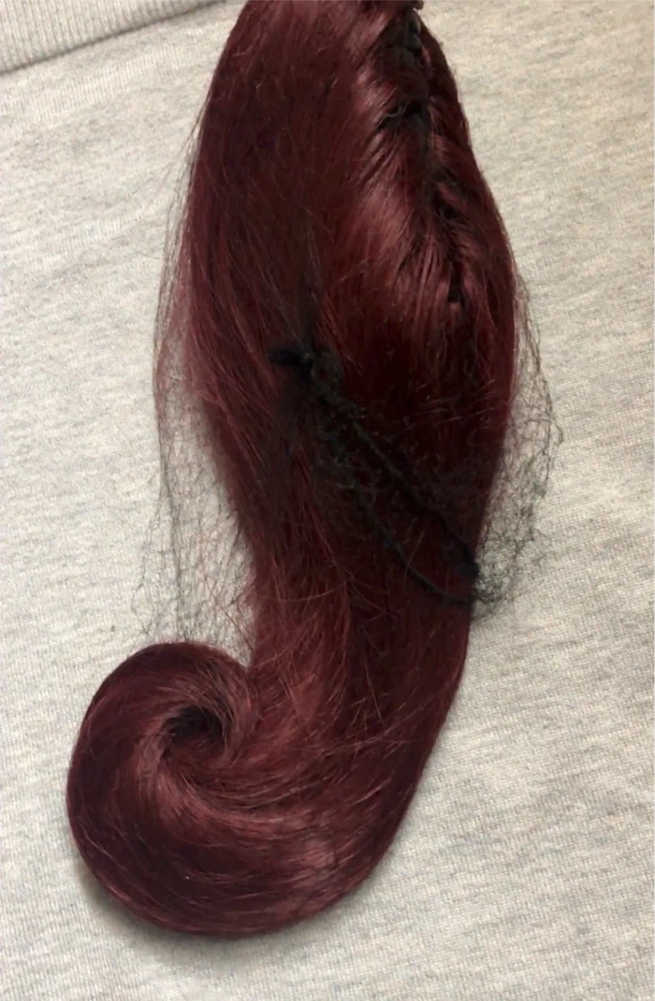 Black or burgundy pony tile with clips - photo 5