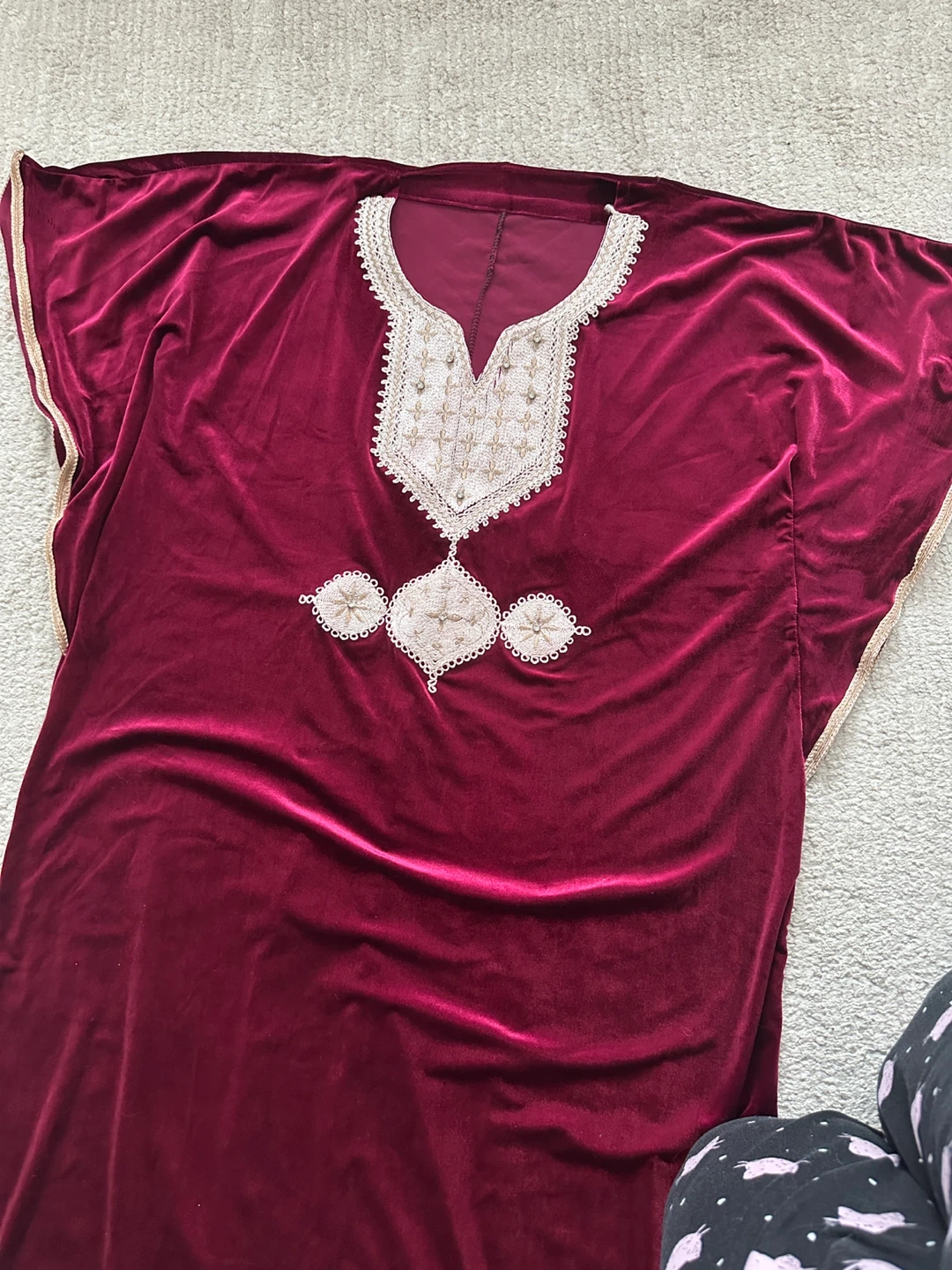 black & Velvet Kaftan Dress - photo 2