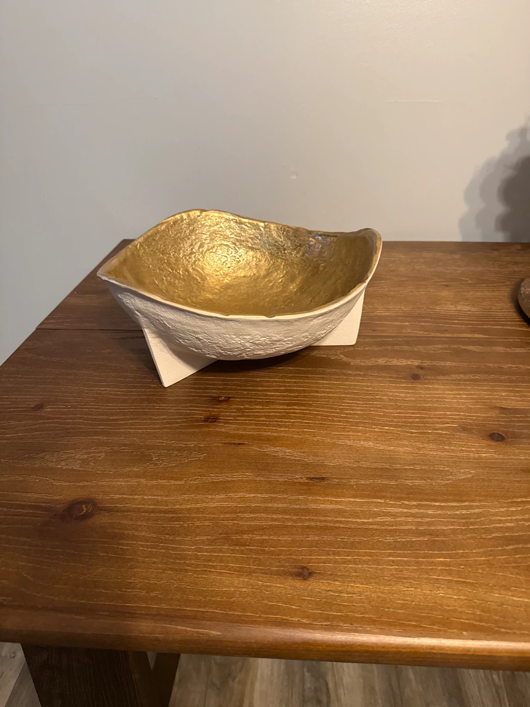 Decorative Gold and White Bowl