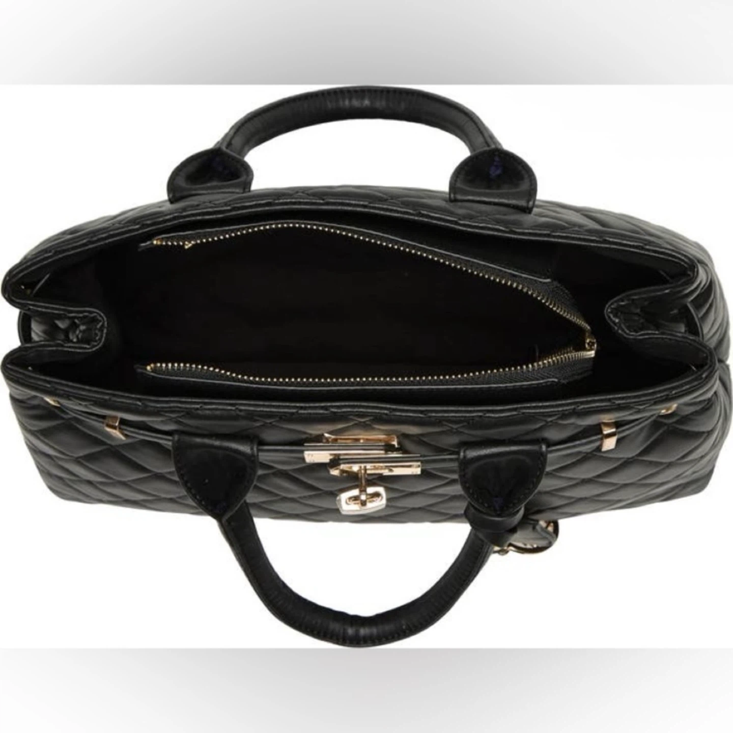 BADGLEY MISCHKA MSRP $159 Black Big Diamond Quilted Tote - photo 3