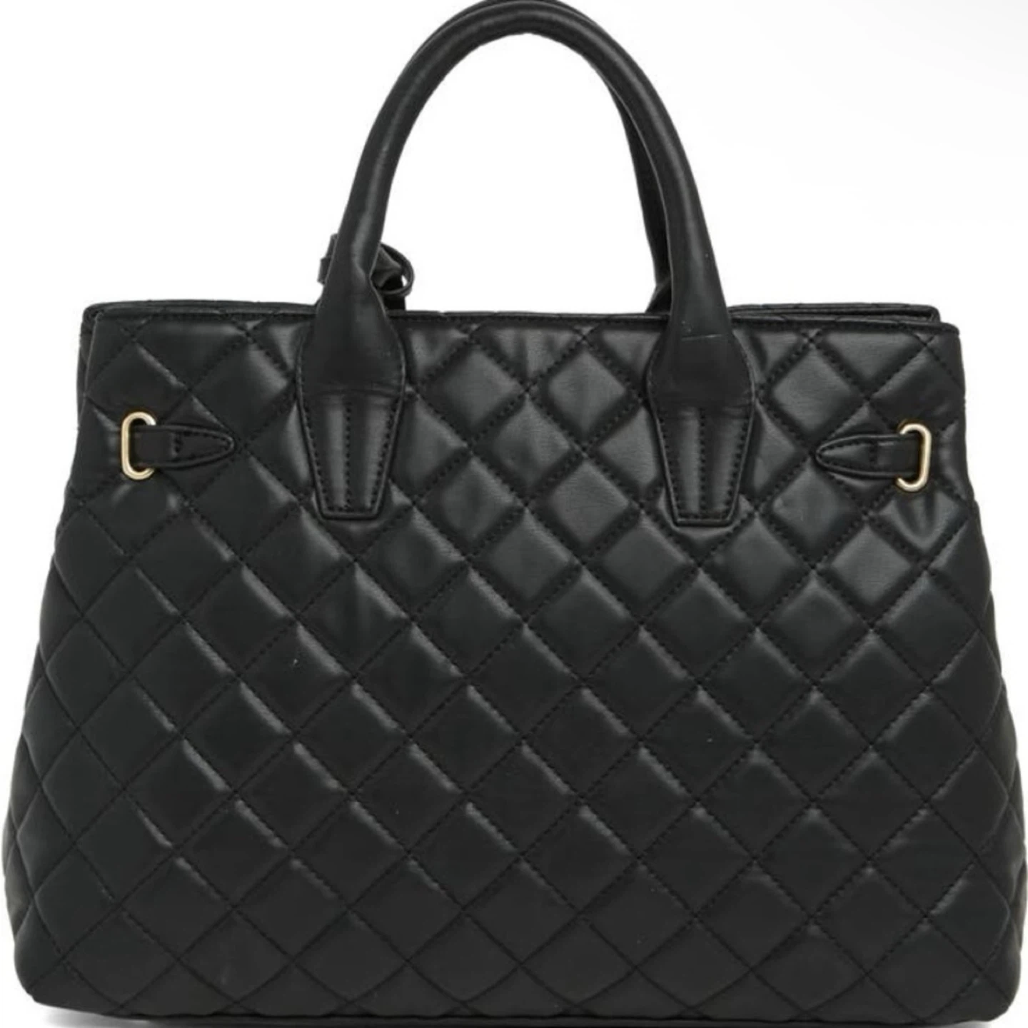 BADGLEY MISCHKA MSRP $159 Black Big Diamond Quilted Tote - photo 4