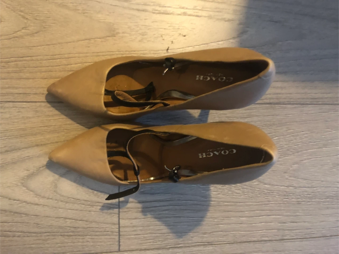 Coach Tan Leather Mary Jane Heels - photo 5