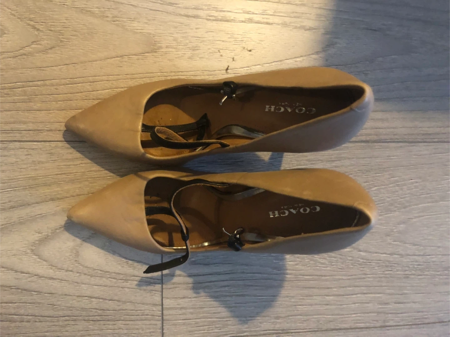 Coach Tan Leather Mary Jane Heels - photo 3