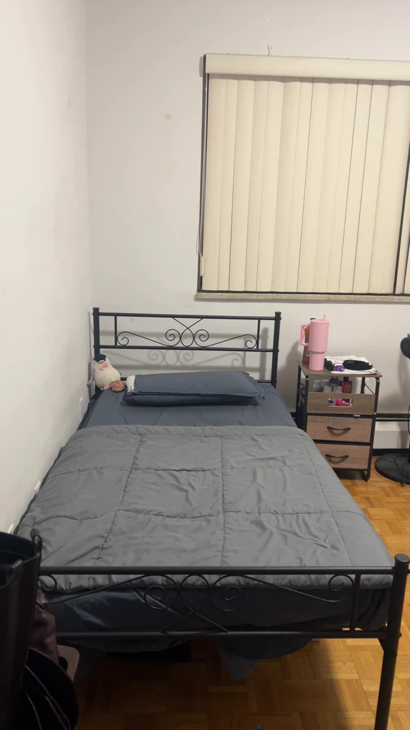 Twin Size Black Metal Bed Frame - photo 2