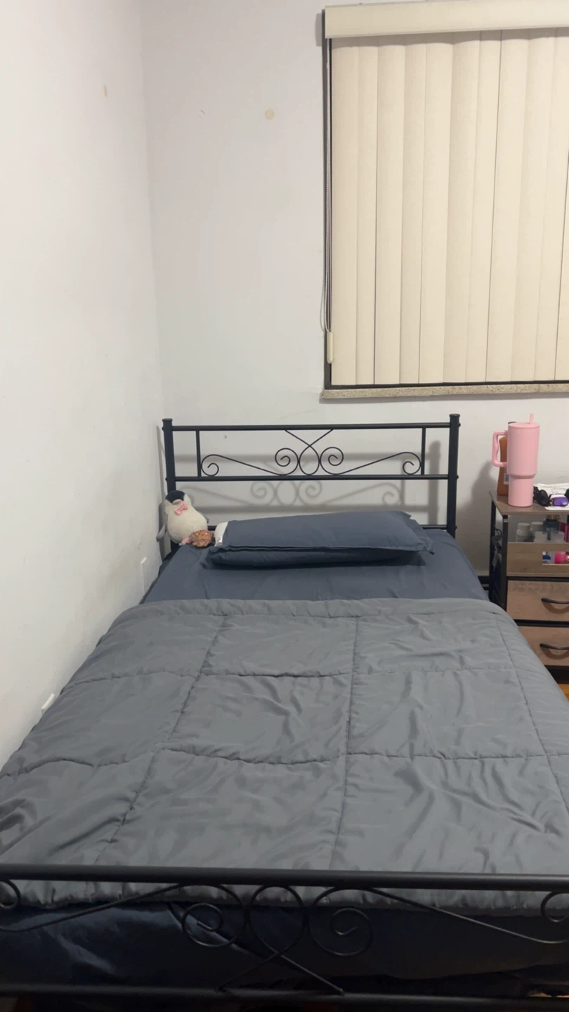 Twin Size Black Metal Bed Frame - photo 3