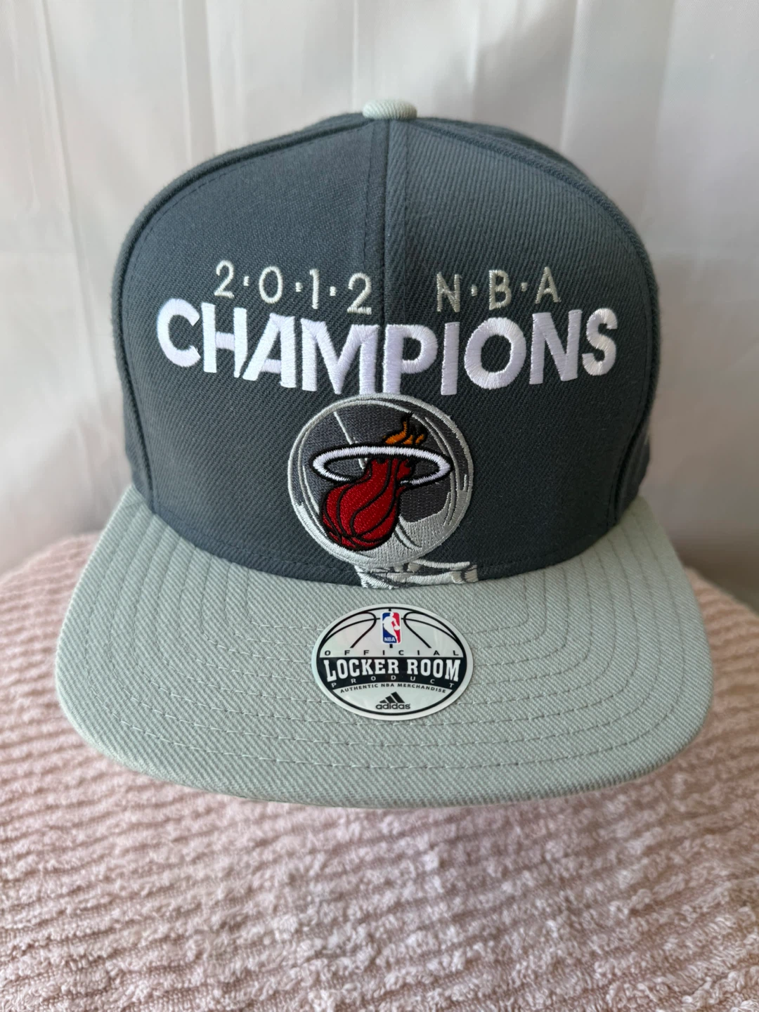 Adidas NBA 2012 Champions Miami Heat Snapback Hat