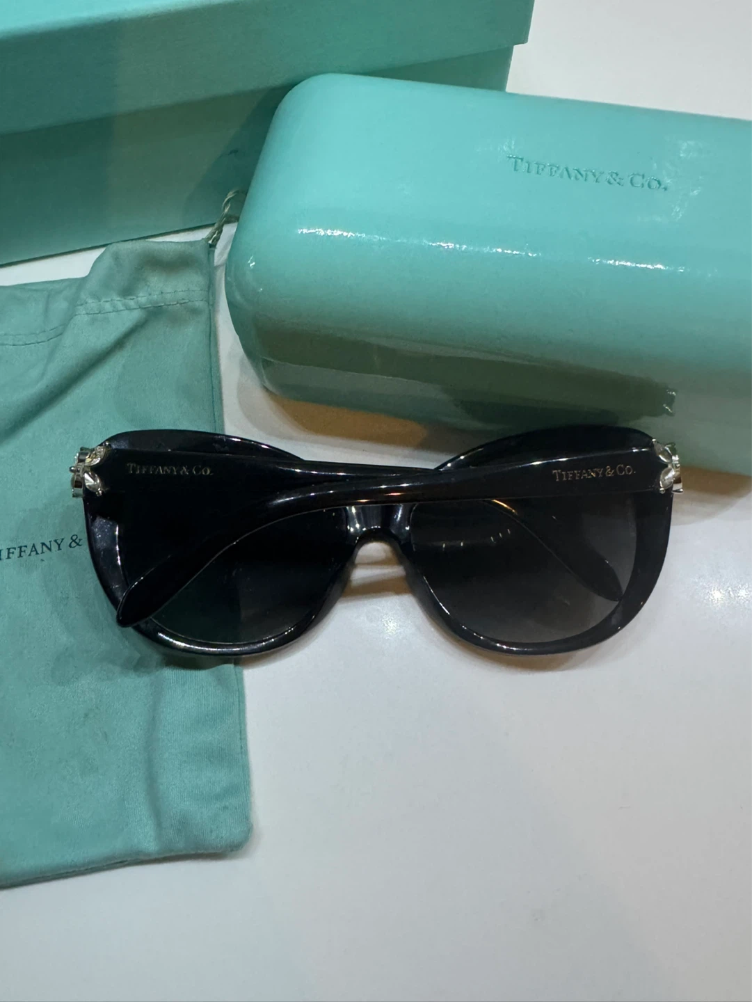 Tiffany & Co. Black Butterfly Accent Sunglasses - photo 4