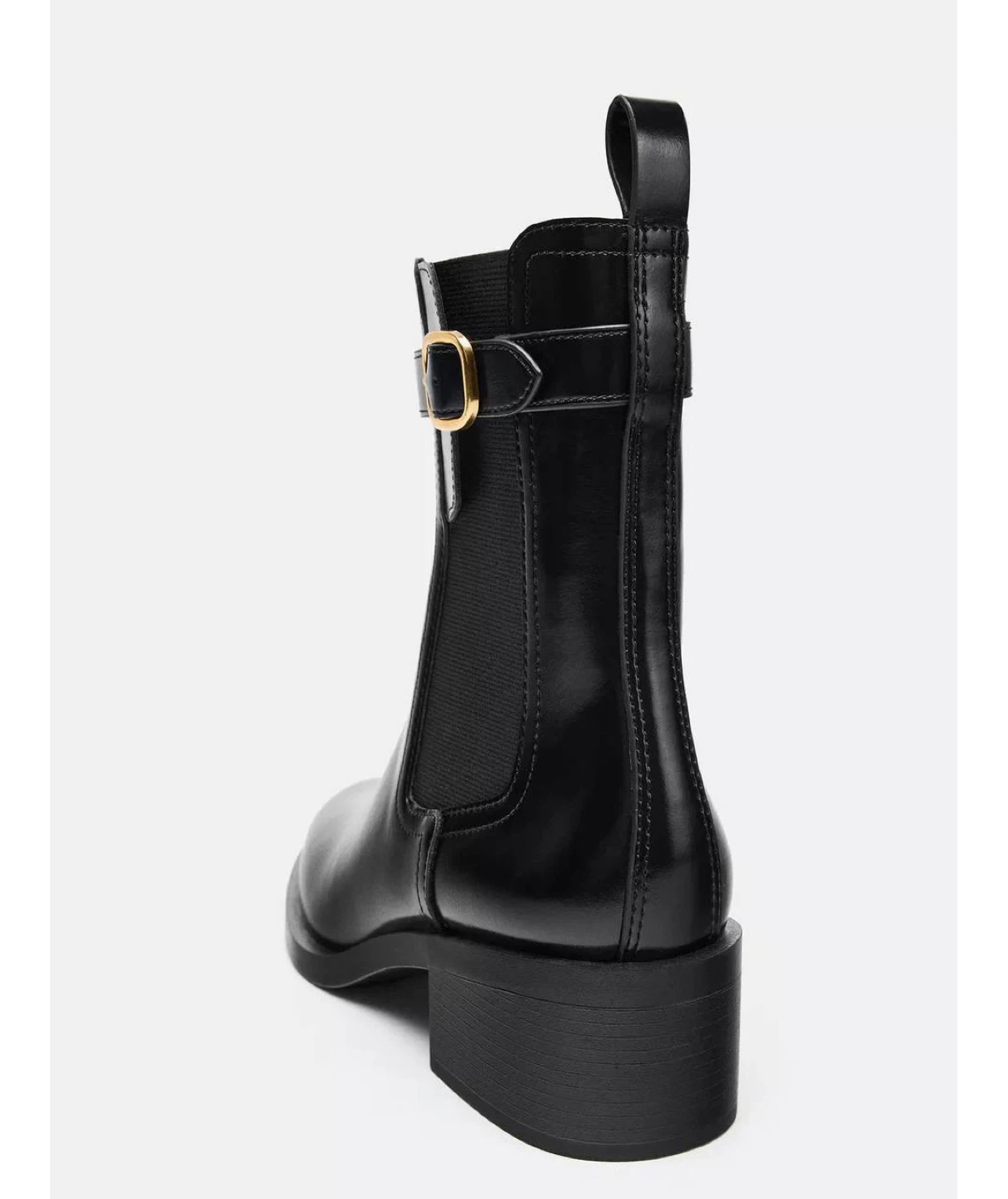 Zara Black Heeled Chelsea Boots - size 10 - photo 5