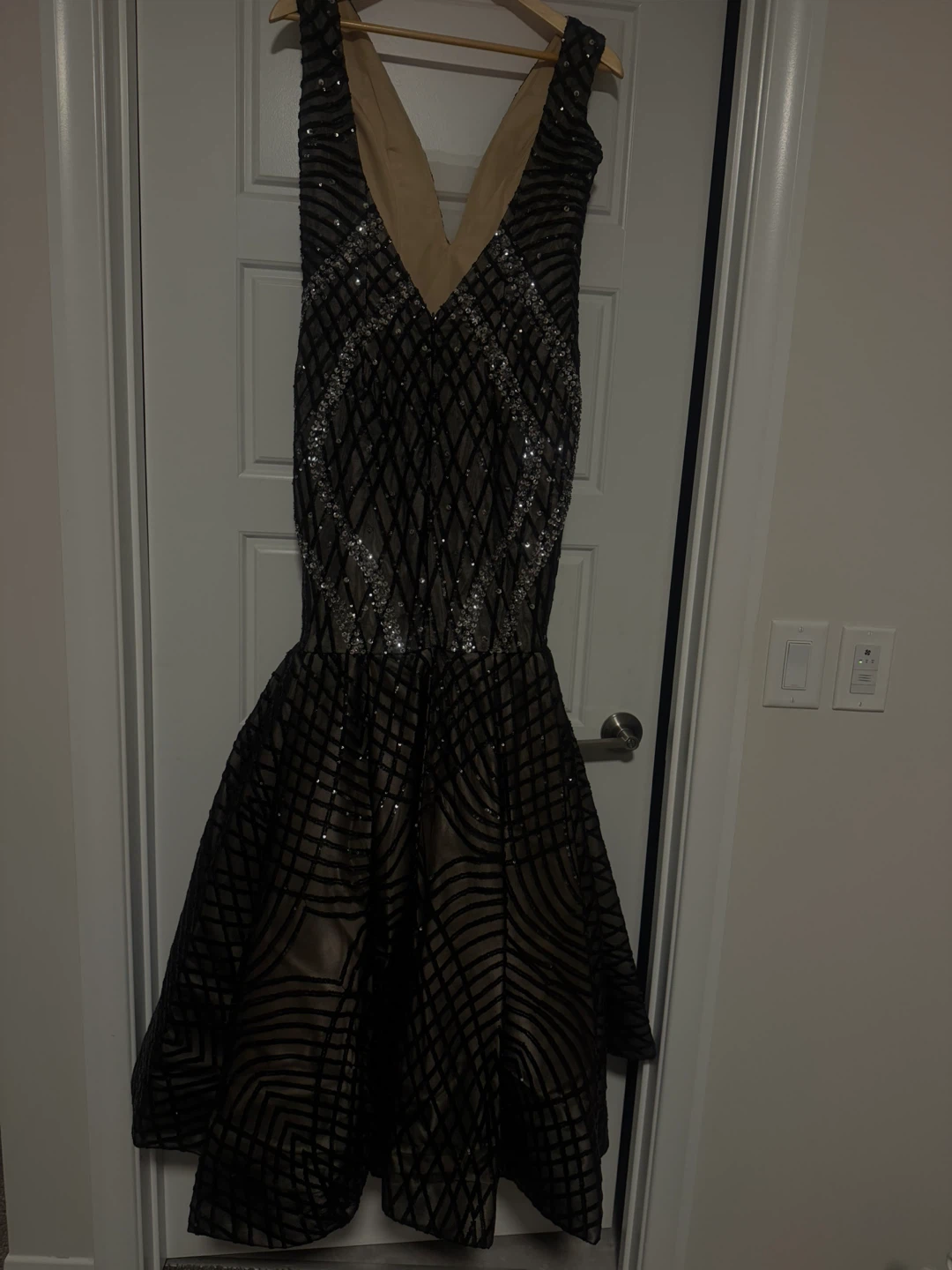 Sparkly Black Mermaid Prom Dress