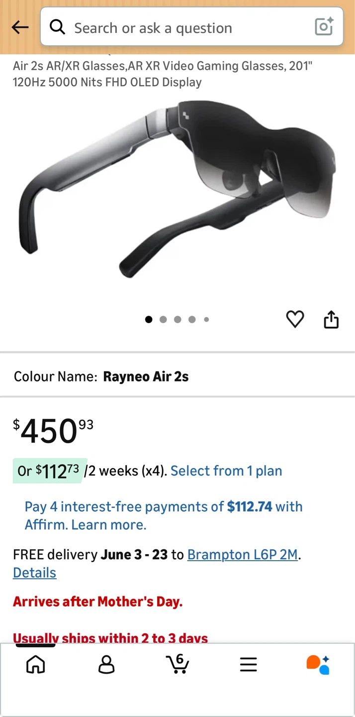 Rayneo Air 2s AR/XR Glasses