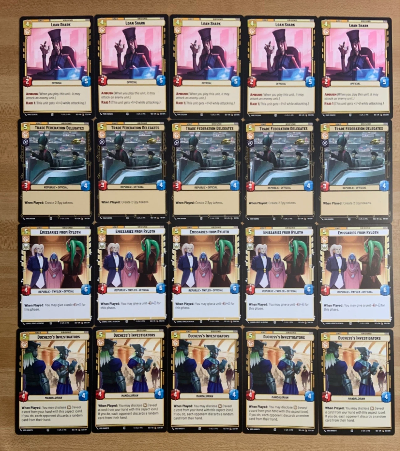 Star Wars Unlimited Bulk Card Lot 40 Cards NM Bundle