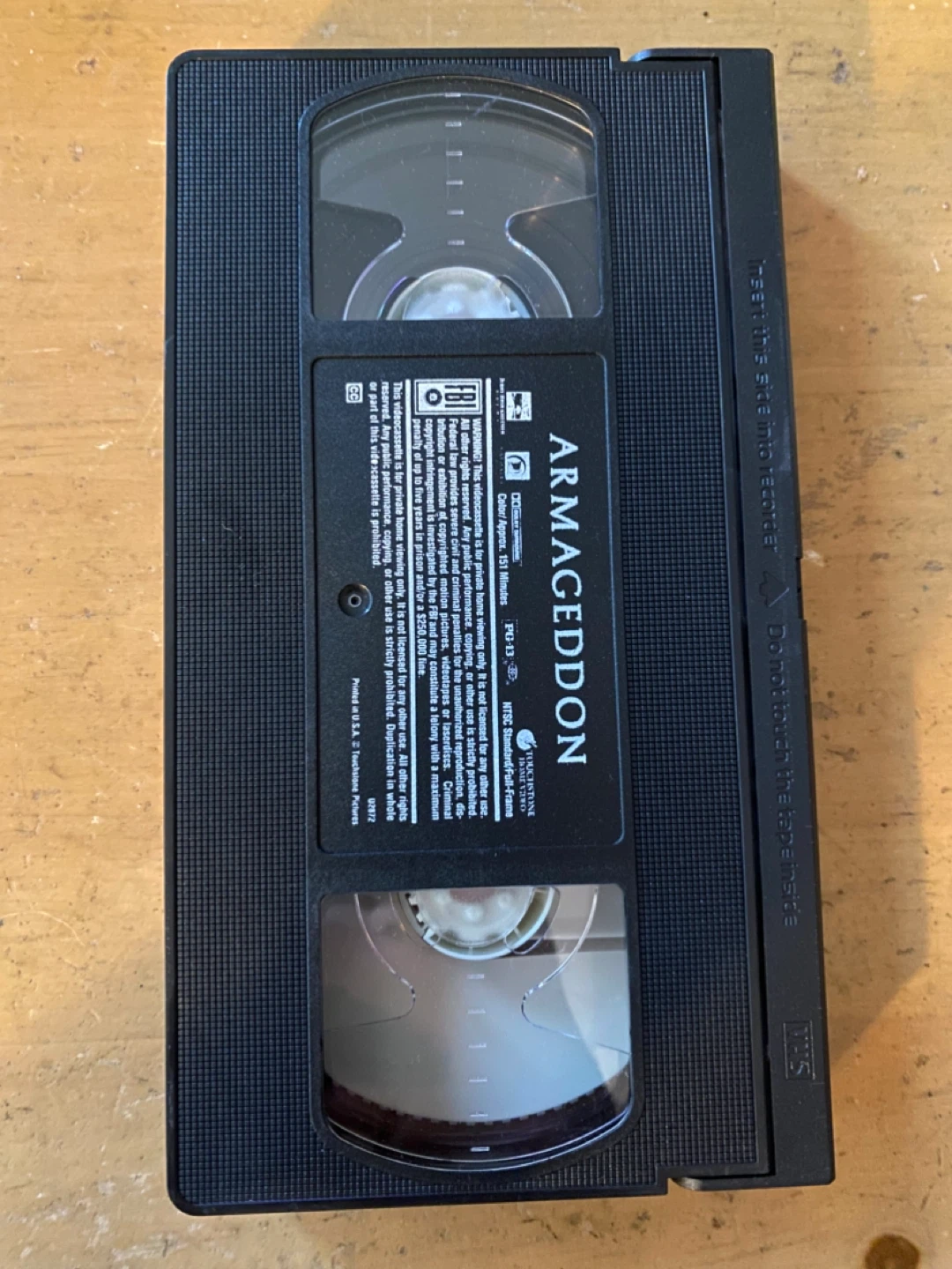 Armageddon VHS - photo 3