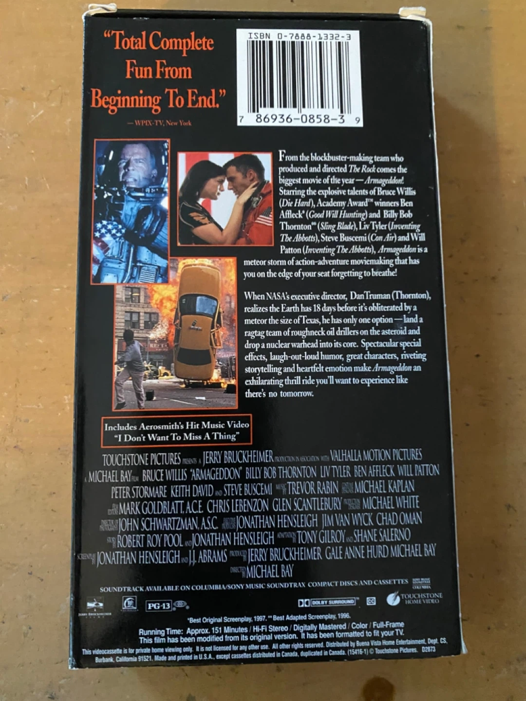 Armageddon VHS - photo 2