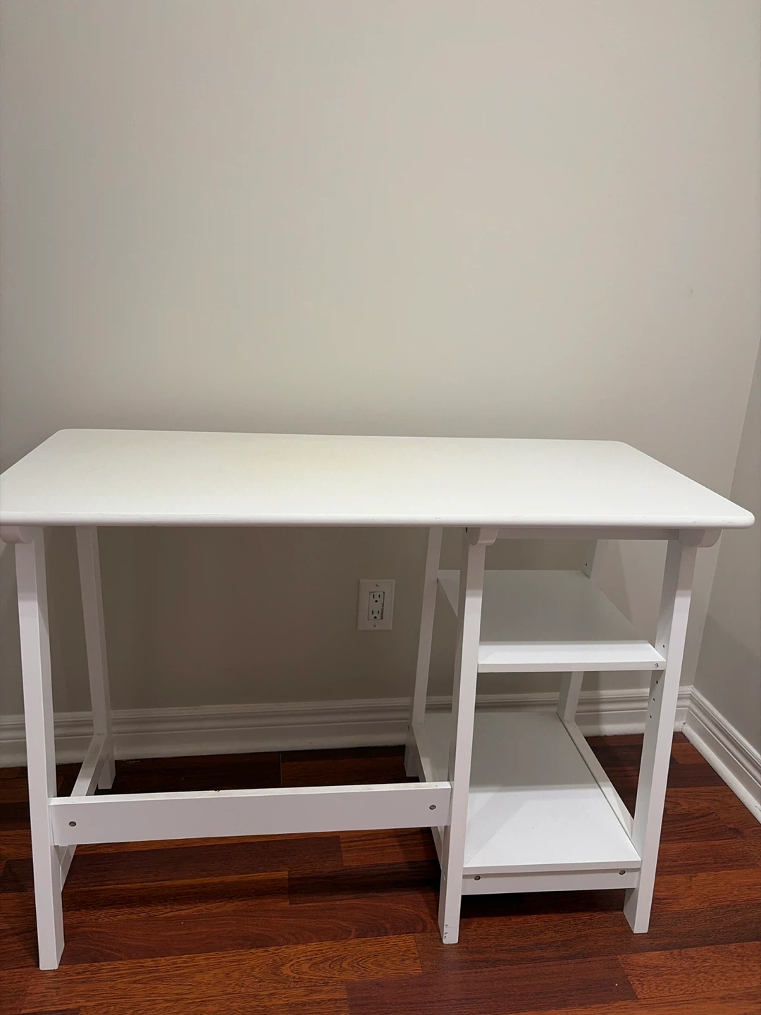 White Desk with Shelves - photo 3