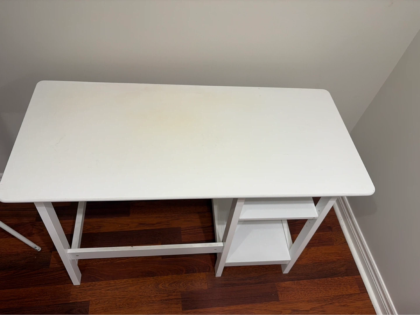 White Desk with Shelves - photo 2