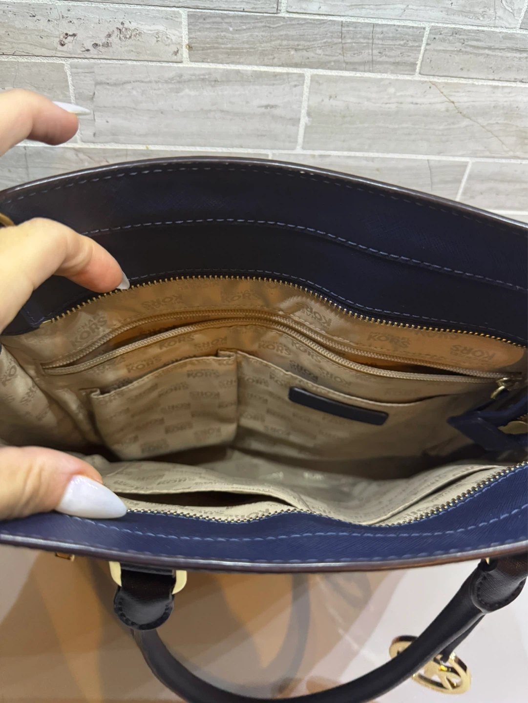 Michael Kors Tote Bag - Navy Blue - photo 2