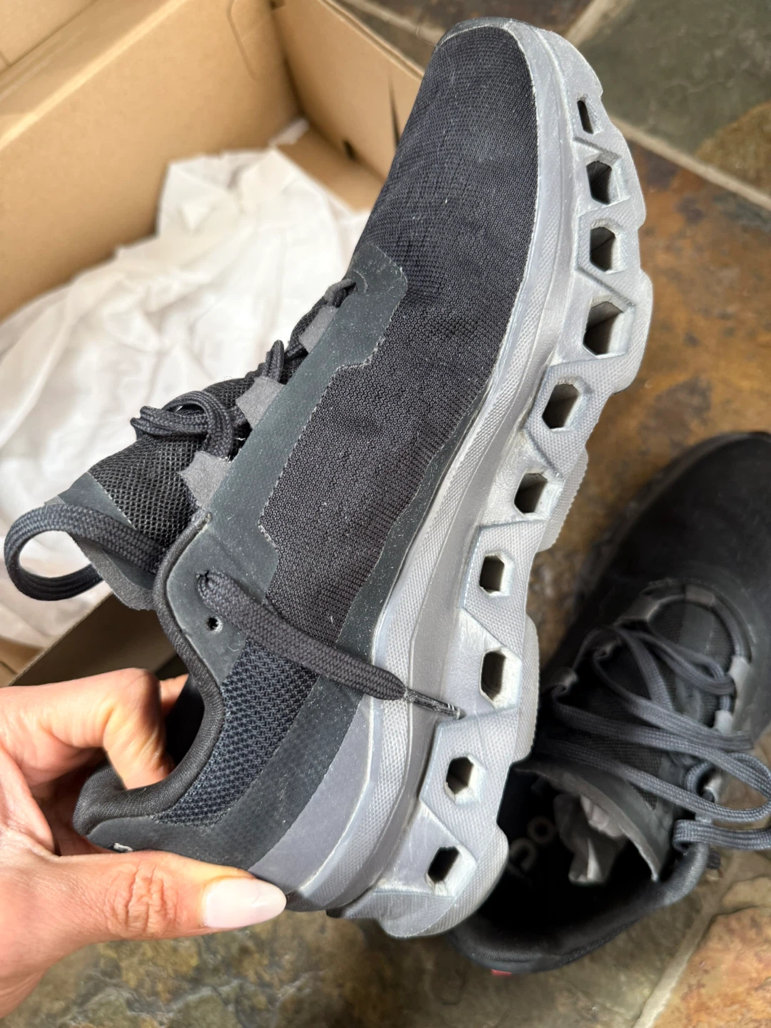 ON CloudTec Running Shoes - Black - photo 2