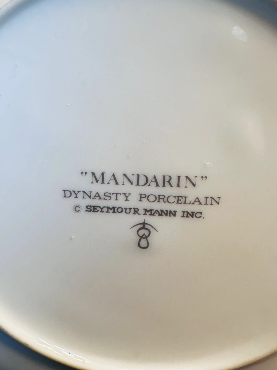 Madarin Dynasty Porcelain Seymour Mann Plate Vintage blue - photo 4