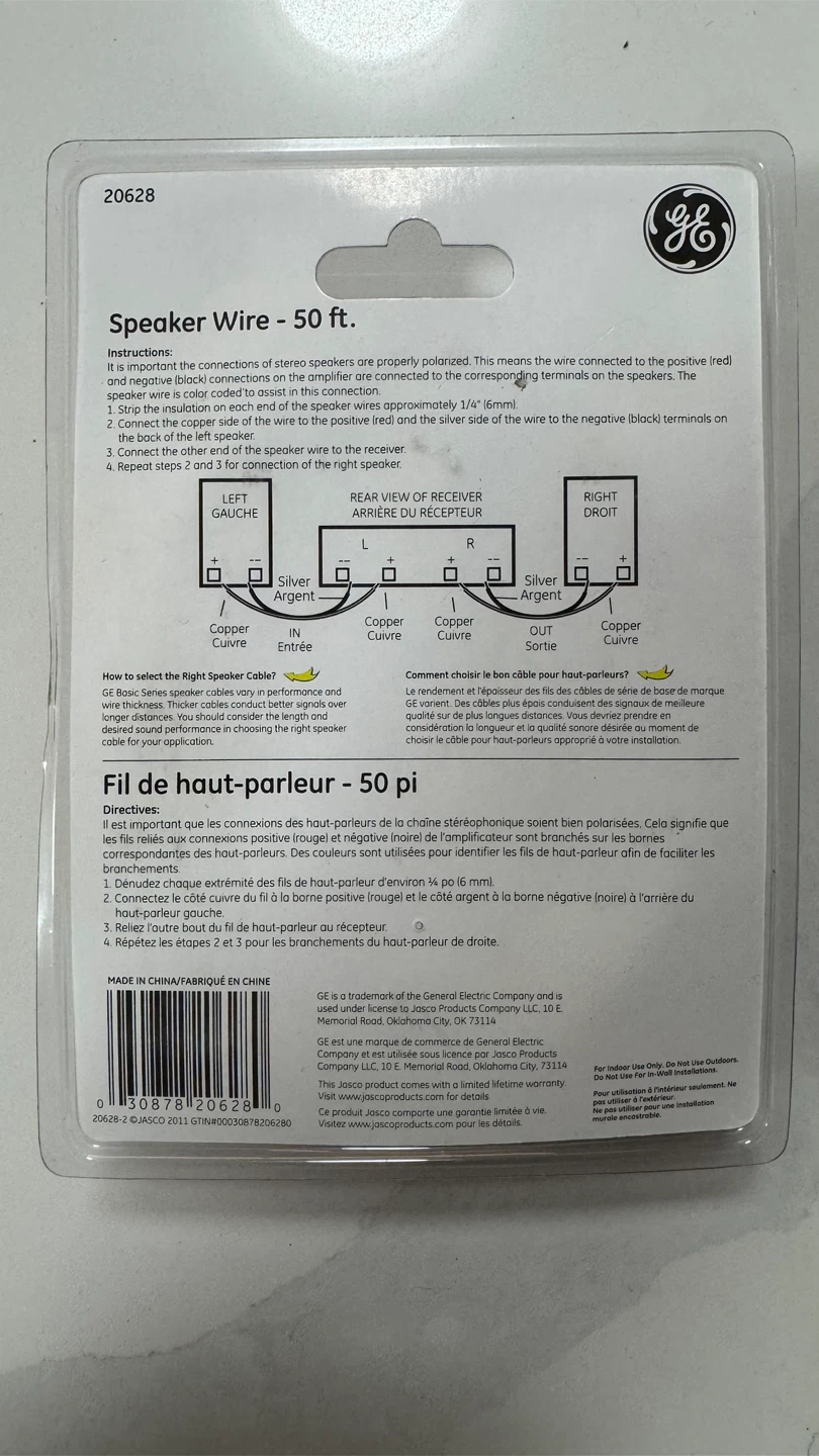 NEW - GE Speaker Wire - 50 ft - photo 2