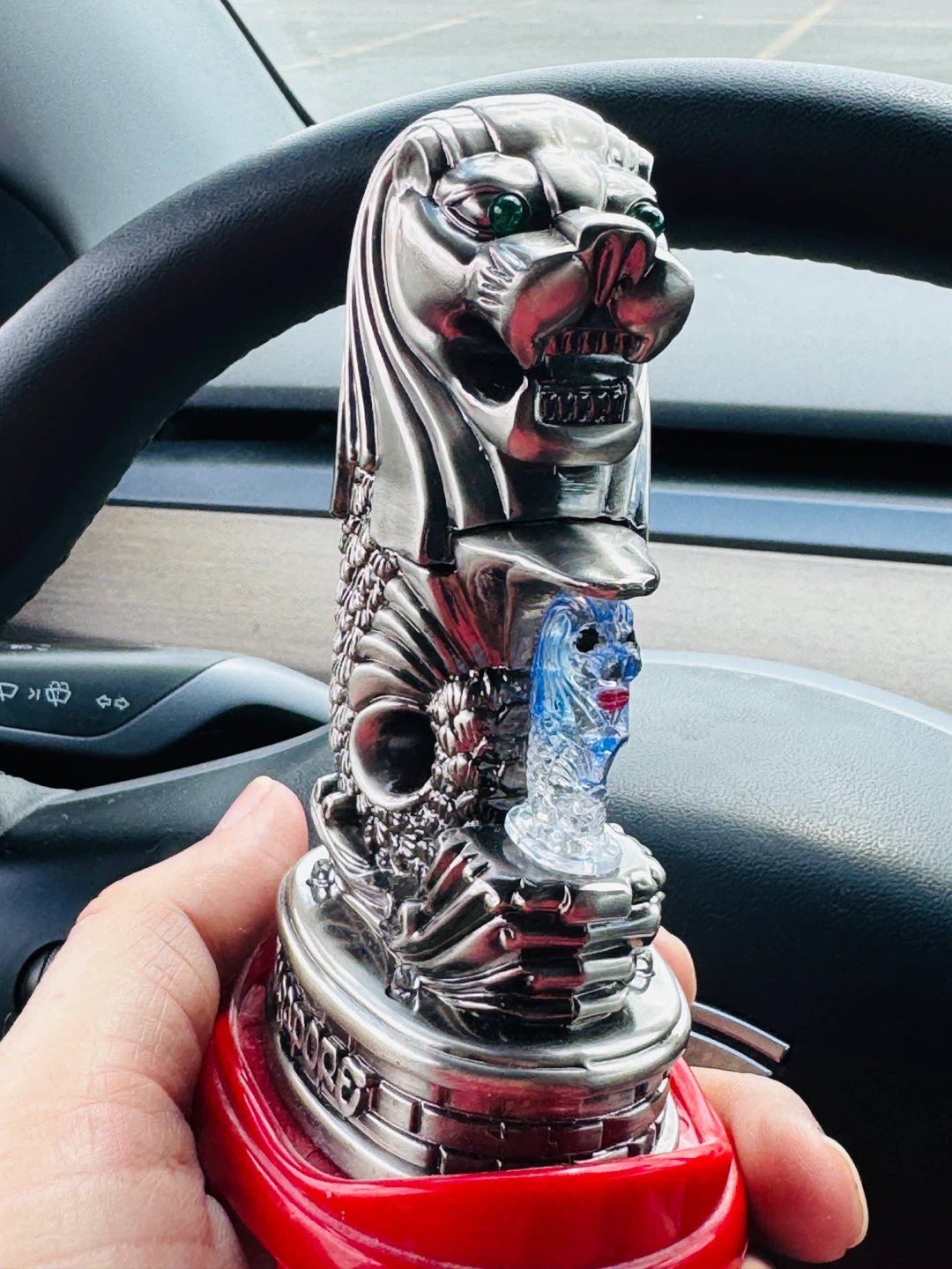 Singapore Merlion & Lion Head Lighter Set