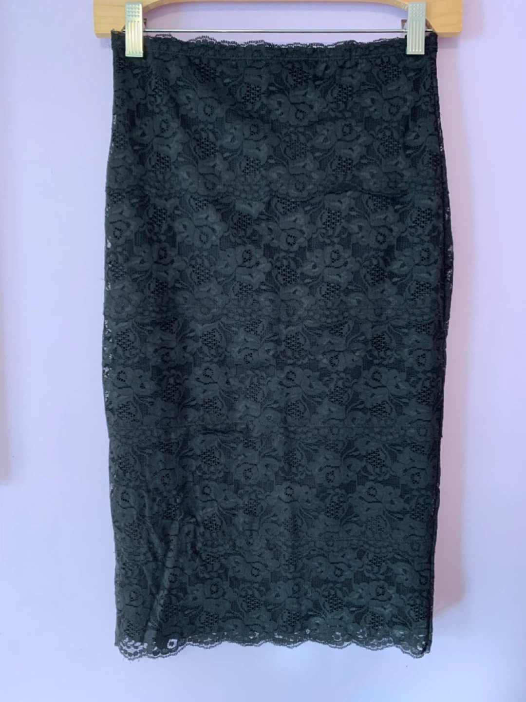Black Lace Pencil Skirt - photo 4