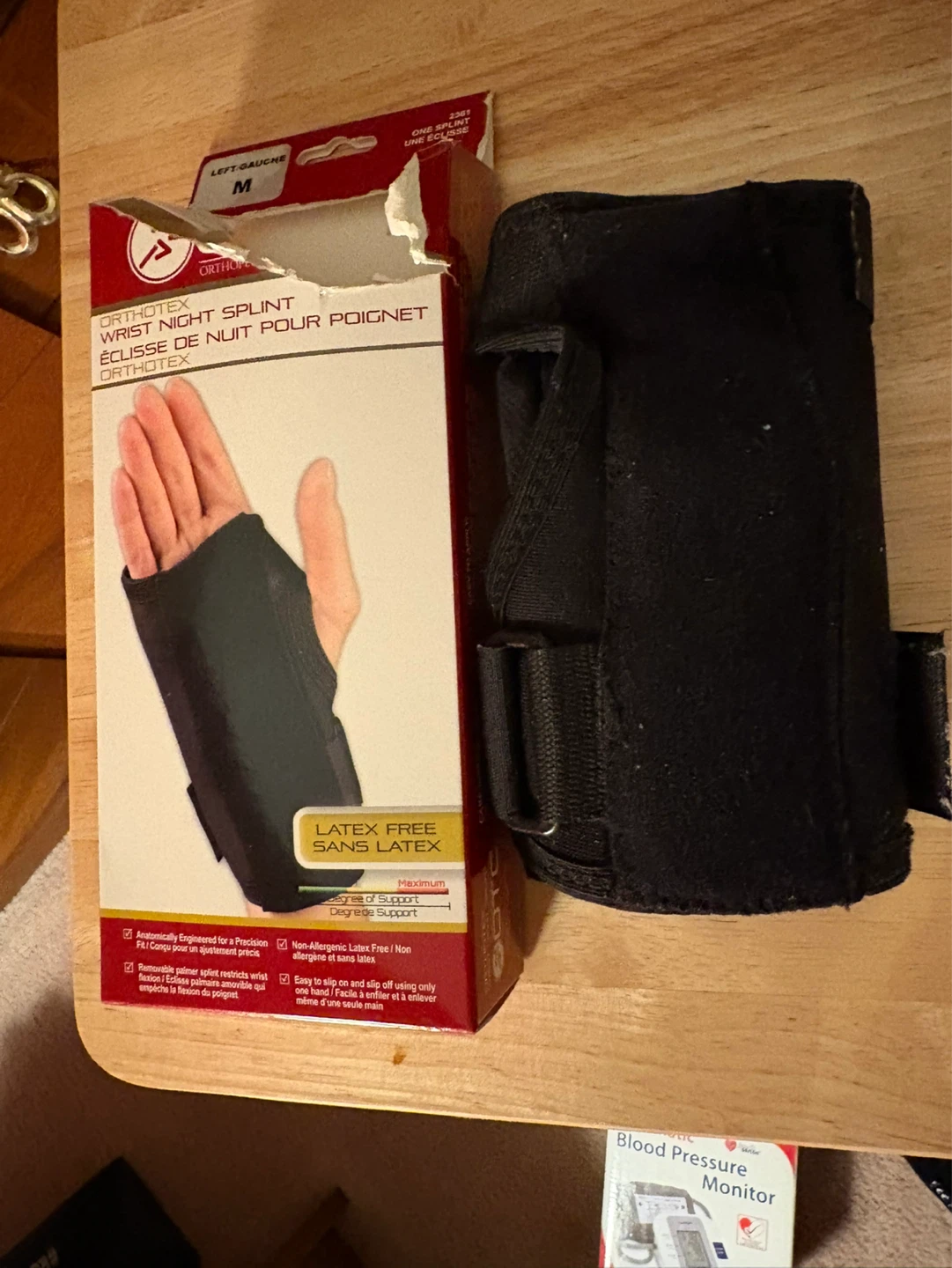 OTC Orthotex Left Wrist Night Splint - Size M