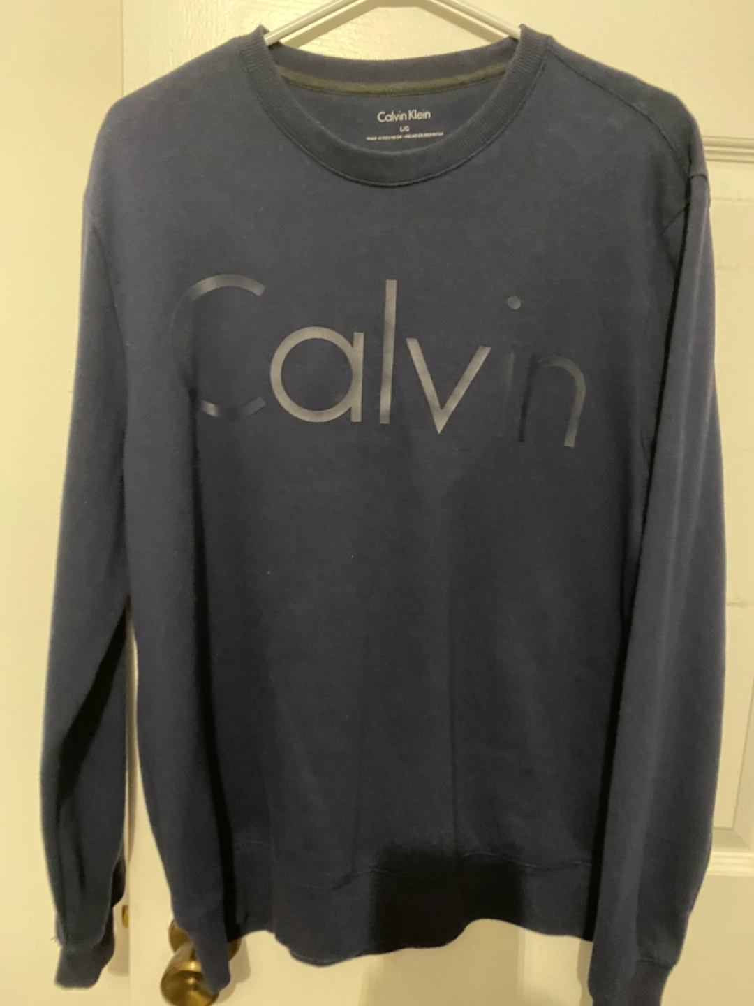 Calvin Klein Crewneck Sweatshirt - Navy - Large