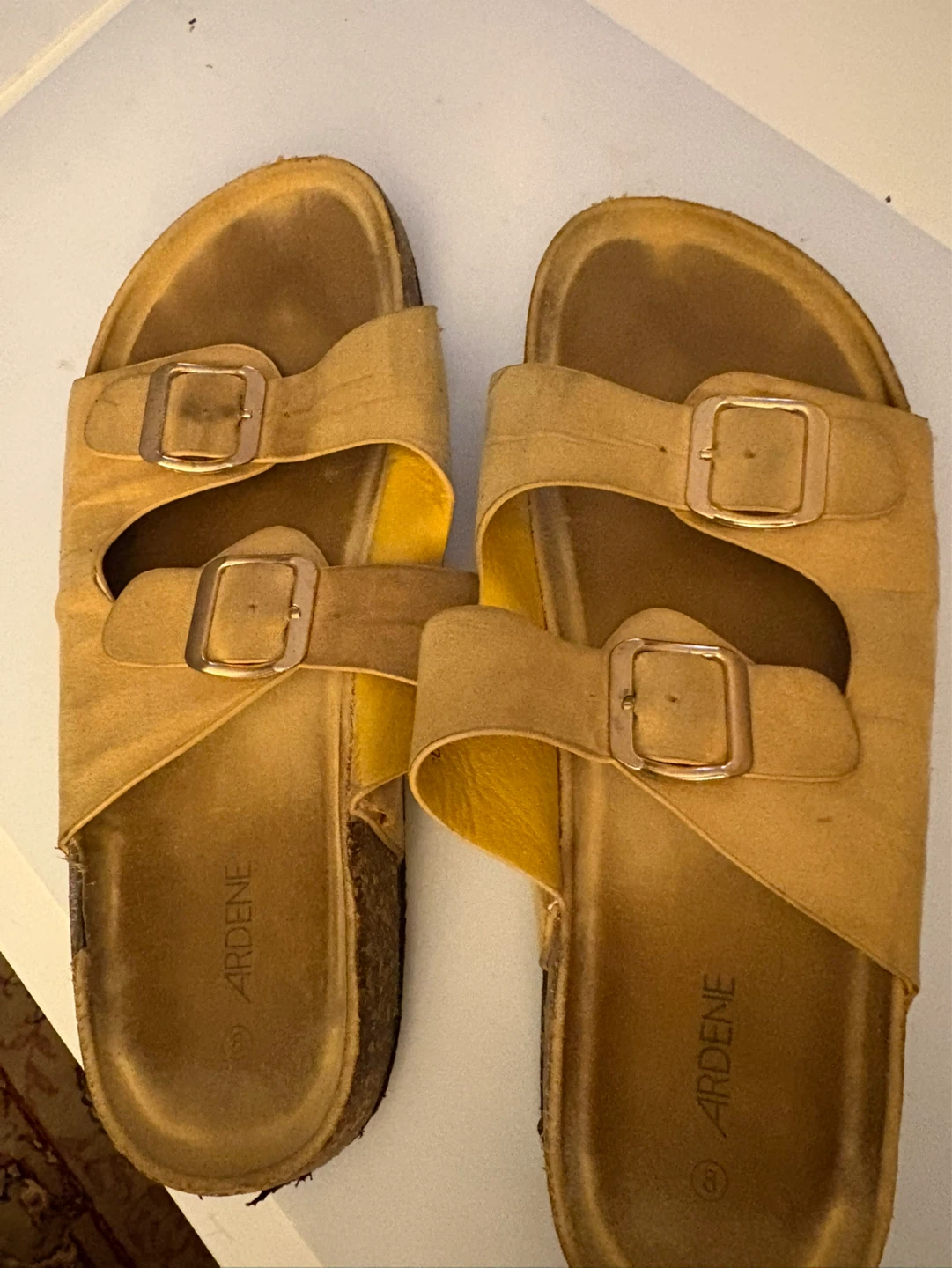 Ardene Yellow Double Strap Slide Sandals - photo 2