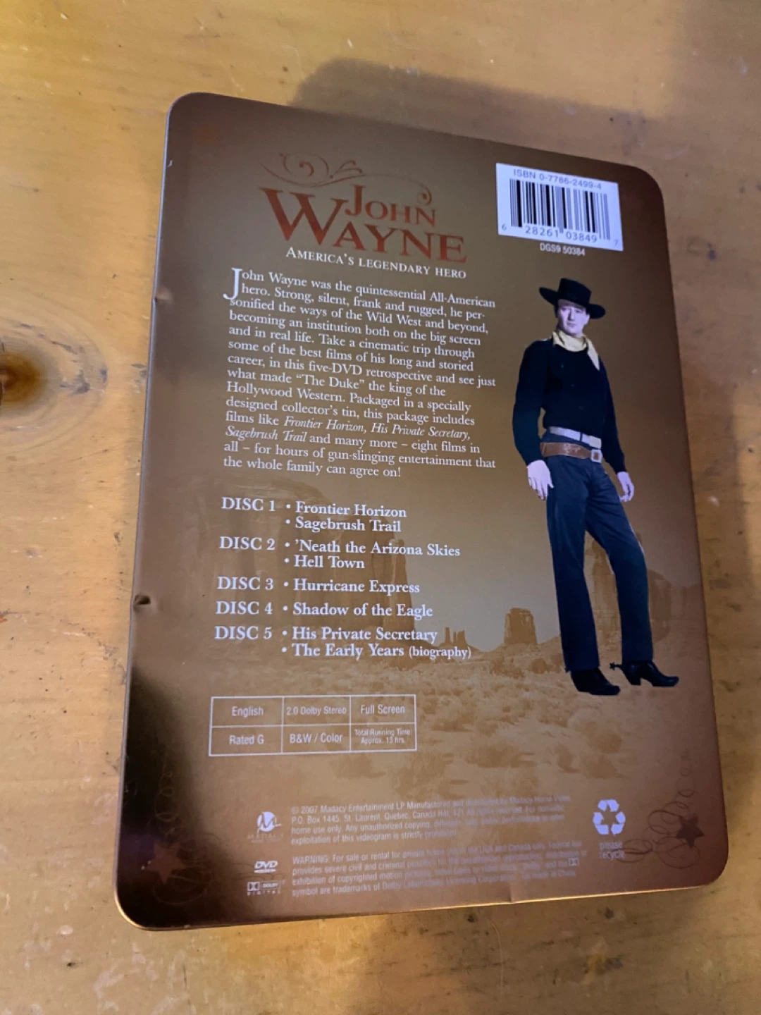 John Wayne Collector's Edition 5-DVD Set - photo 2