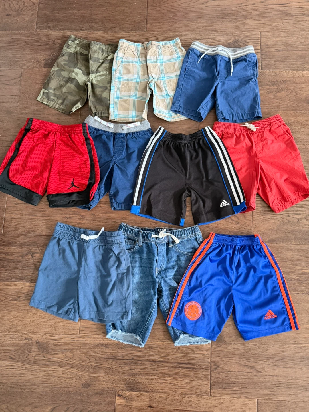 $10 for all.  Lot of 10 pairs Boys Shorts (4-6)