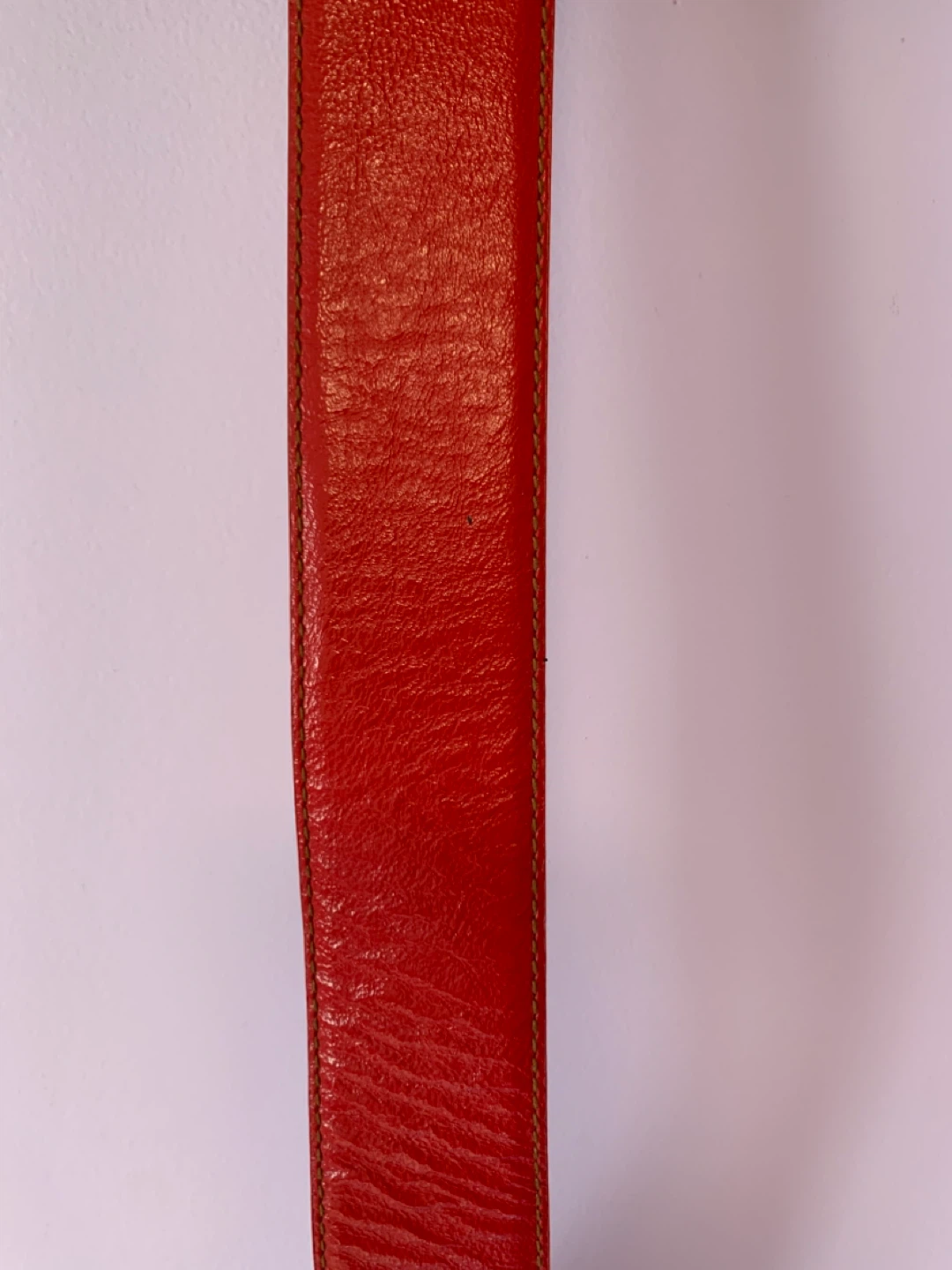 Guess Red Leather Belt - photo 2