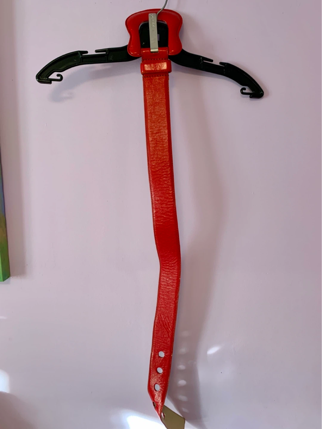 Guess Red Leather Belt - photo 3