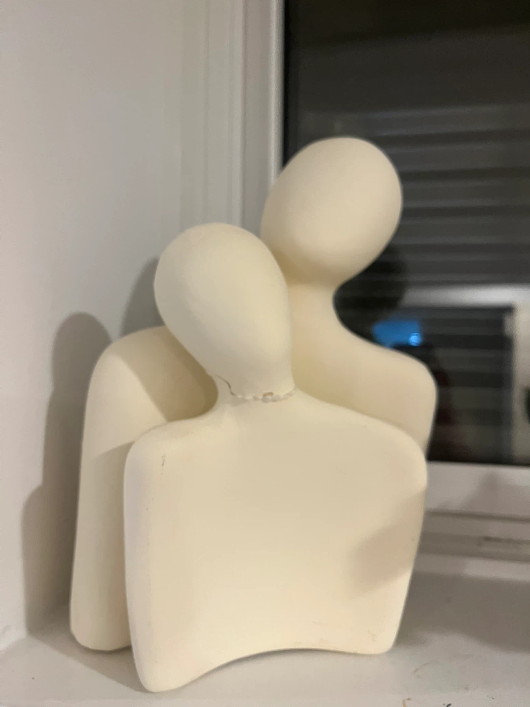 Abstract Figurine - Cream Ceramic