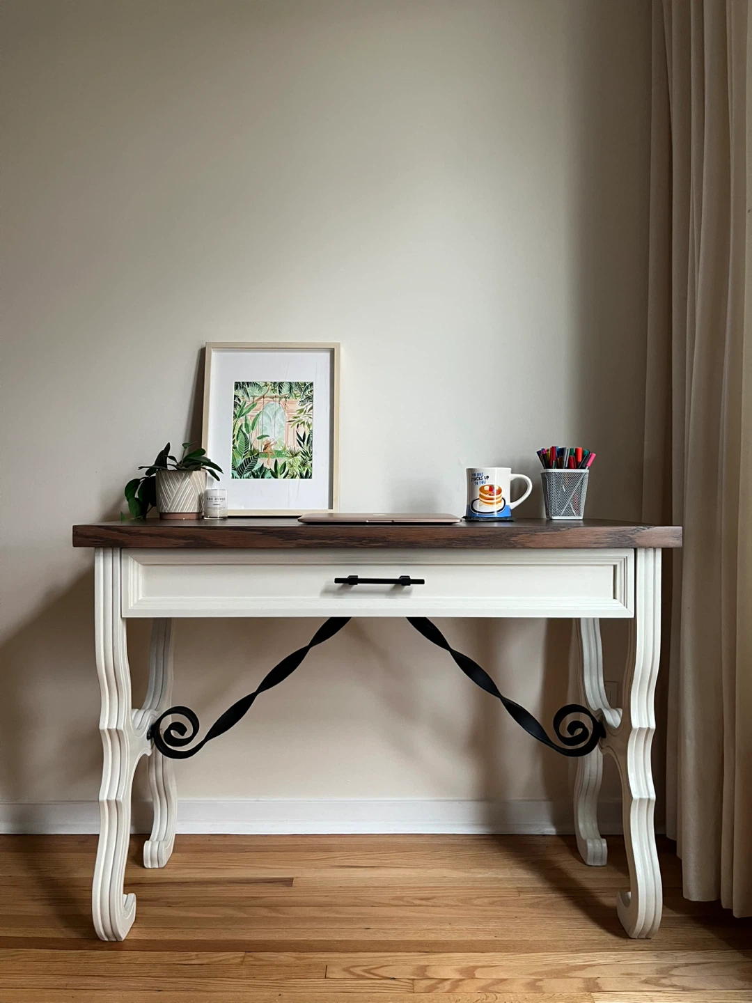 Fresh & Neutral Console Table - with Drawer! - photo 5