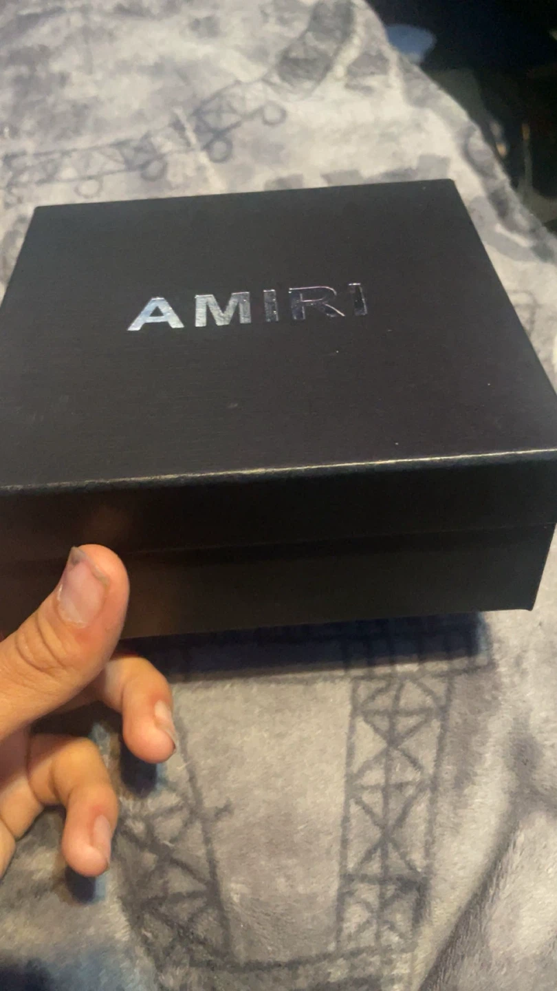 AMIRI Black Leather Belt with Logo Buckle - photo 4
