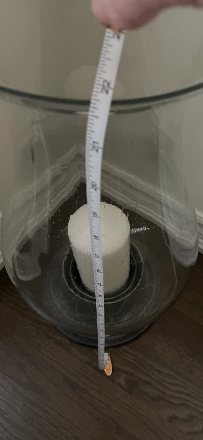 Beautiful floor Hurricane lamp with candle - photo 2