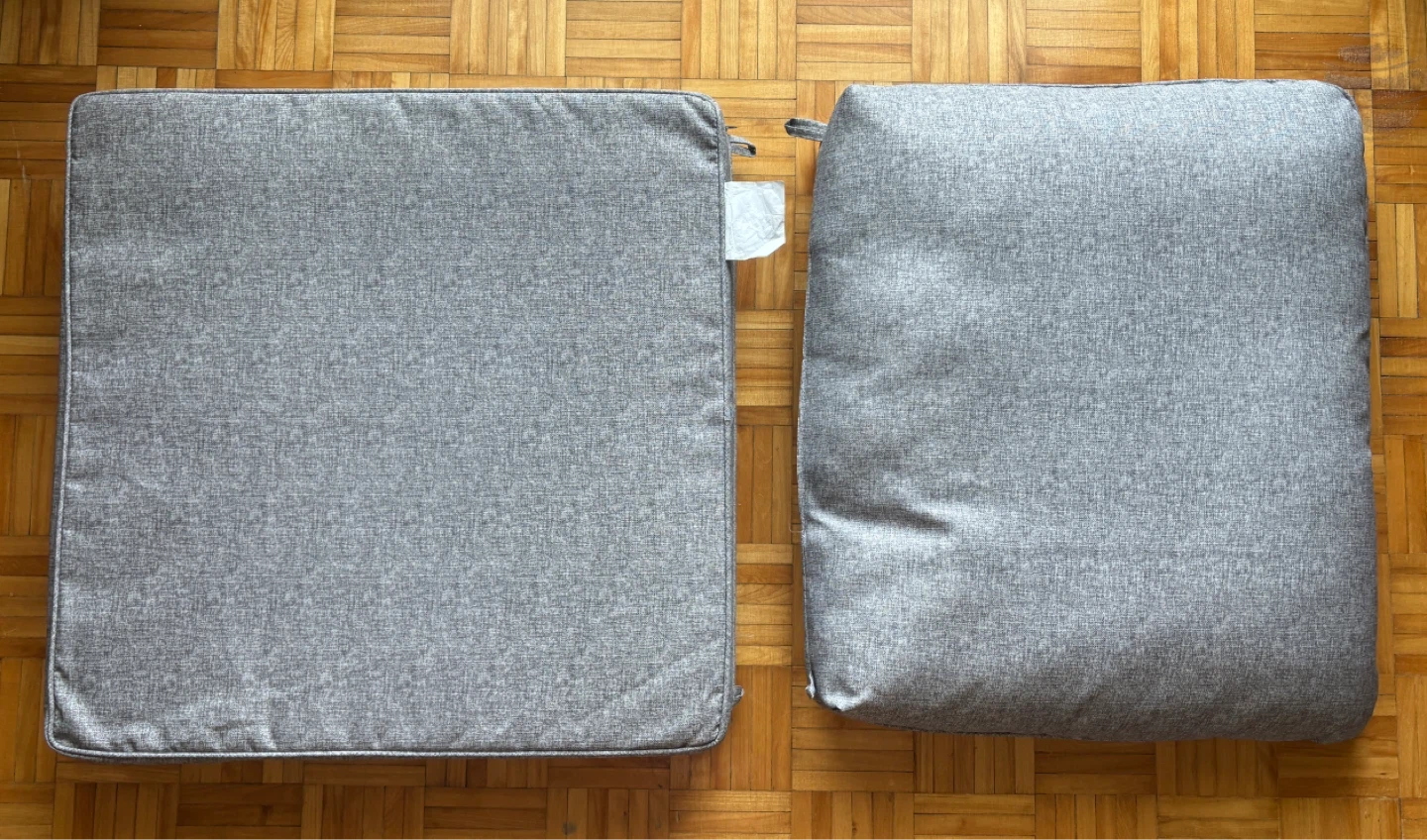 Grey Outdoor Seat Cushions (Set of 2) - photo 2