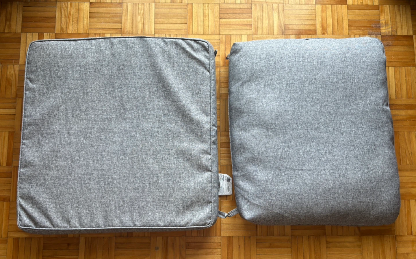 Grey Outdoor Seat Cushions (Set of 2)