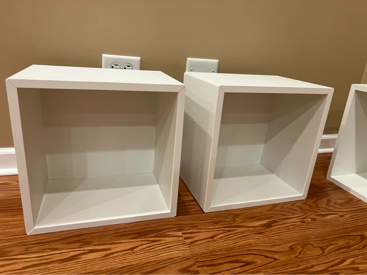 White Cube Shelving Units (Set of 4)