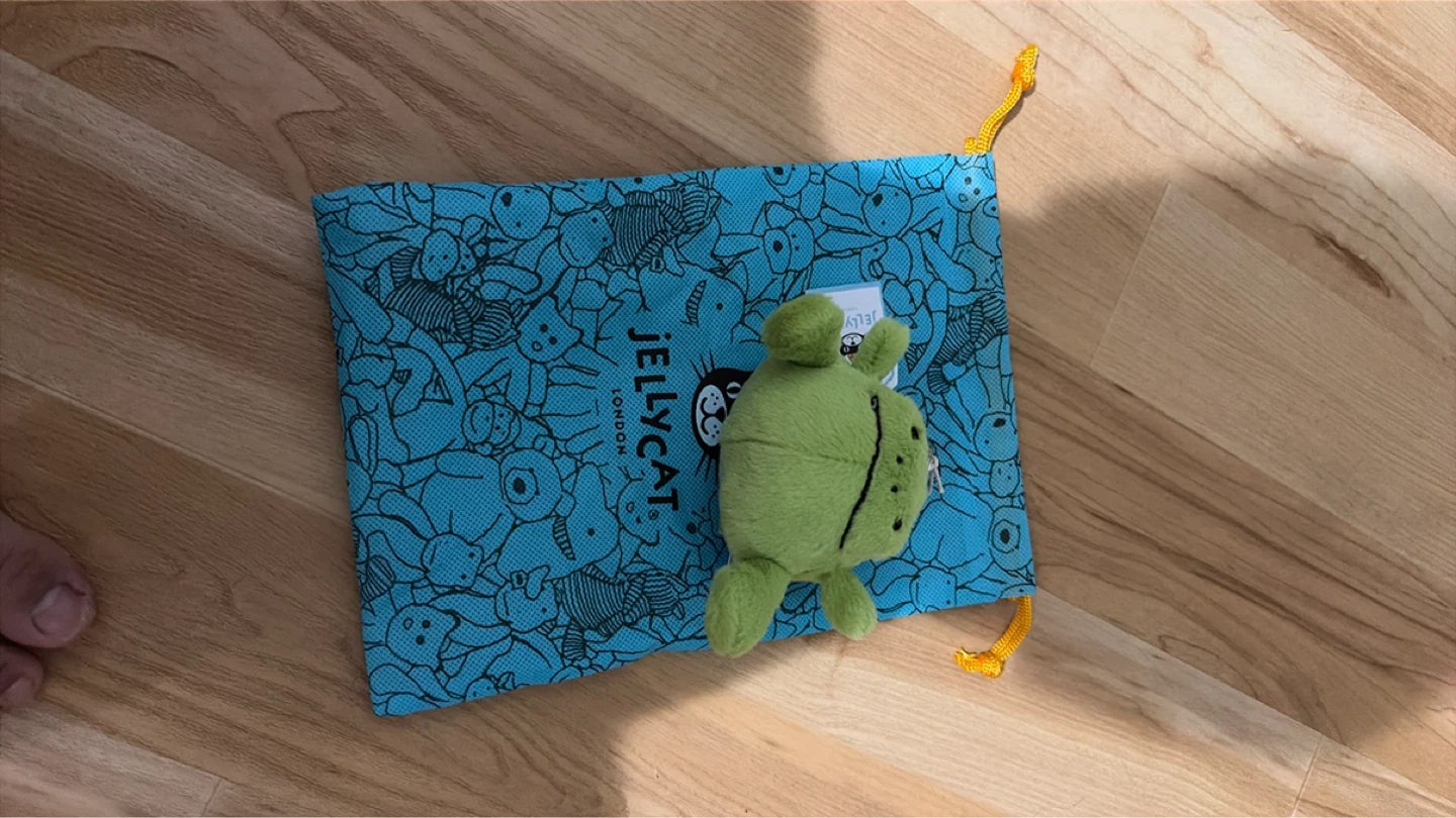 Jellycat Ricky Rain Frog Bag Charm