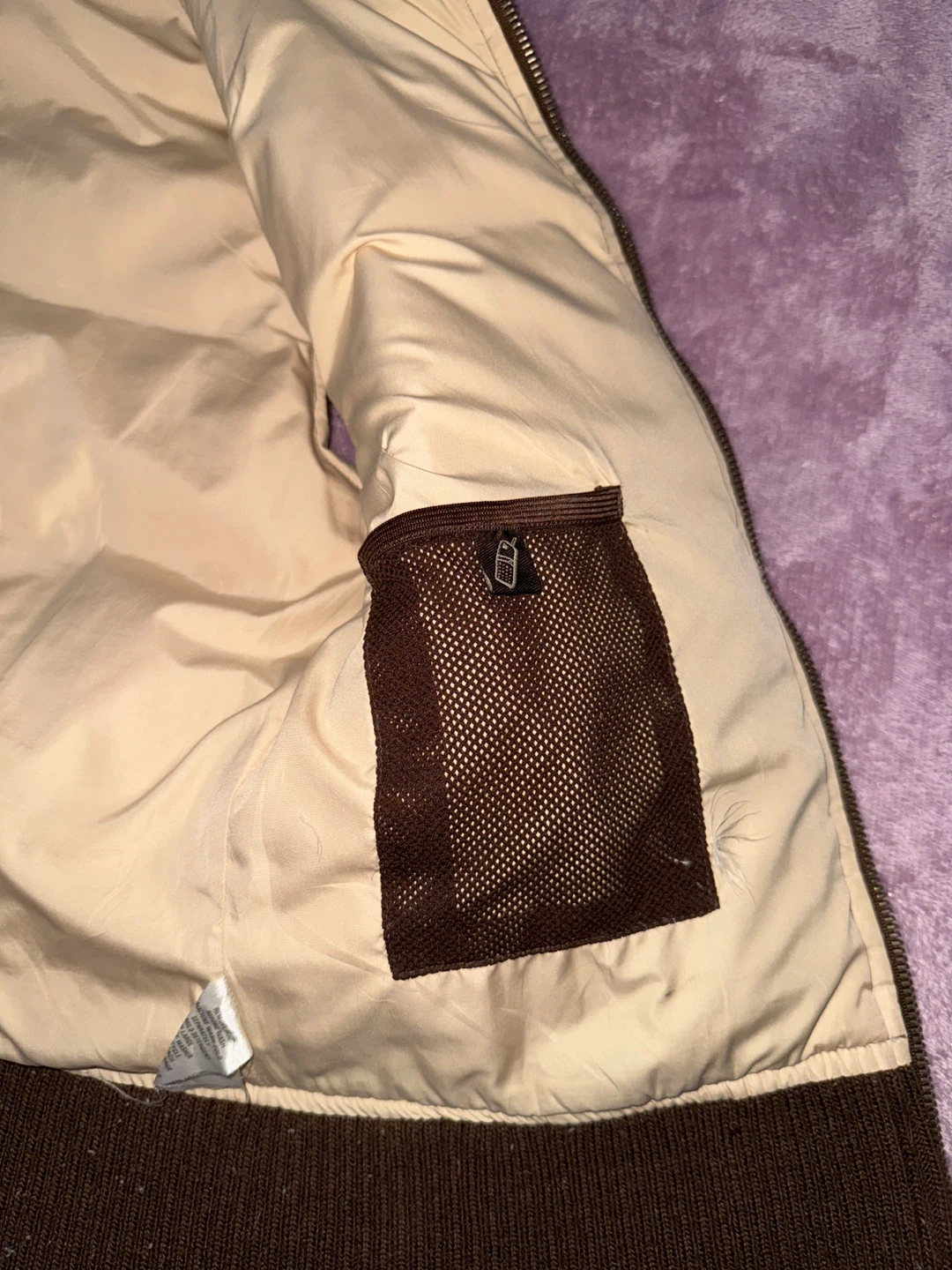 Aeropostale y2k Puffer Vest - Brown - photo 2